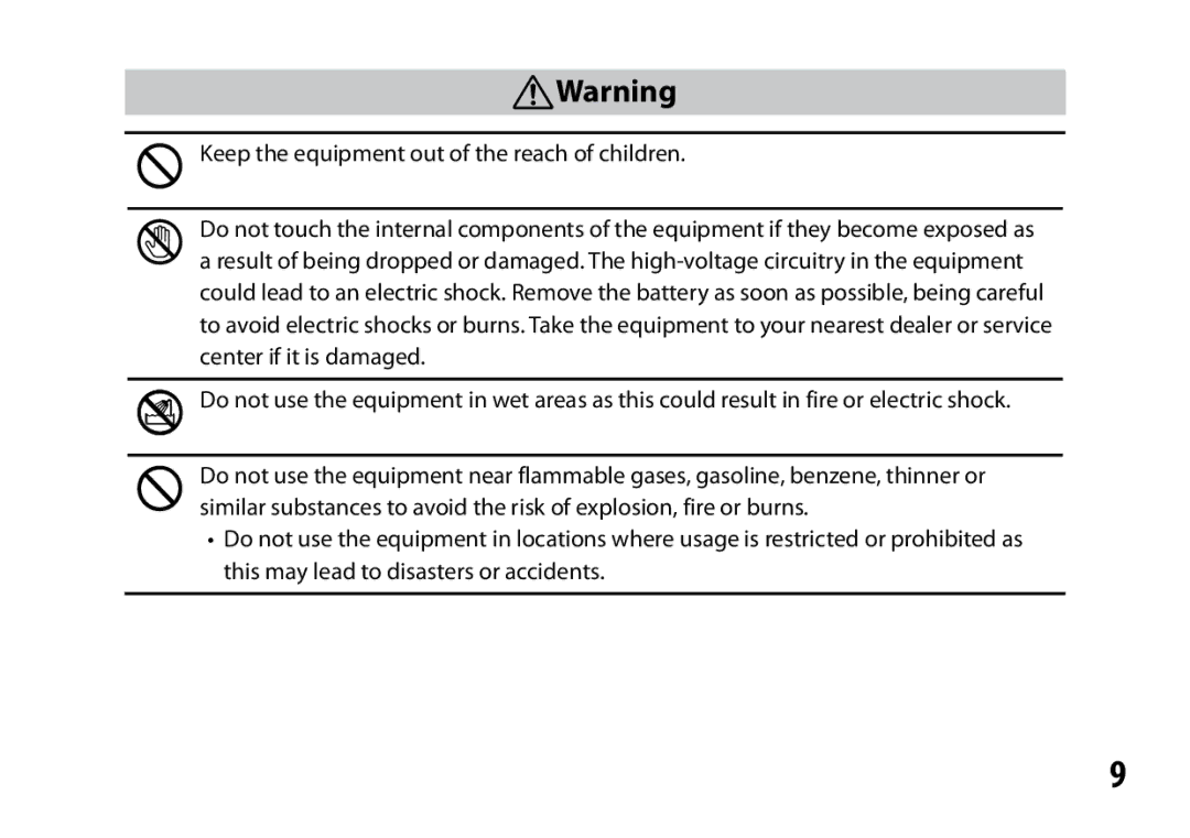 Ricoh A12 instruction manual  Warning 